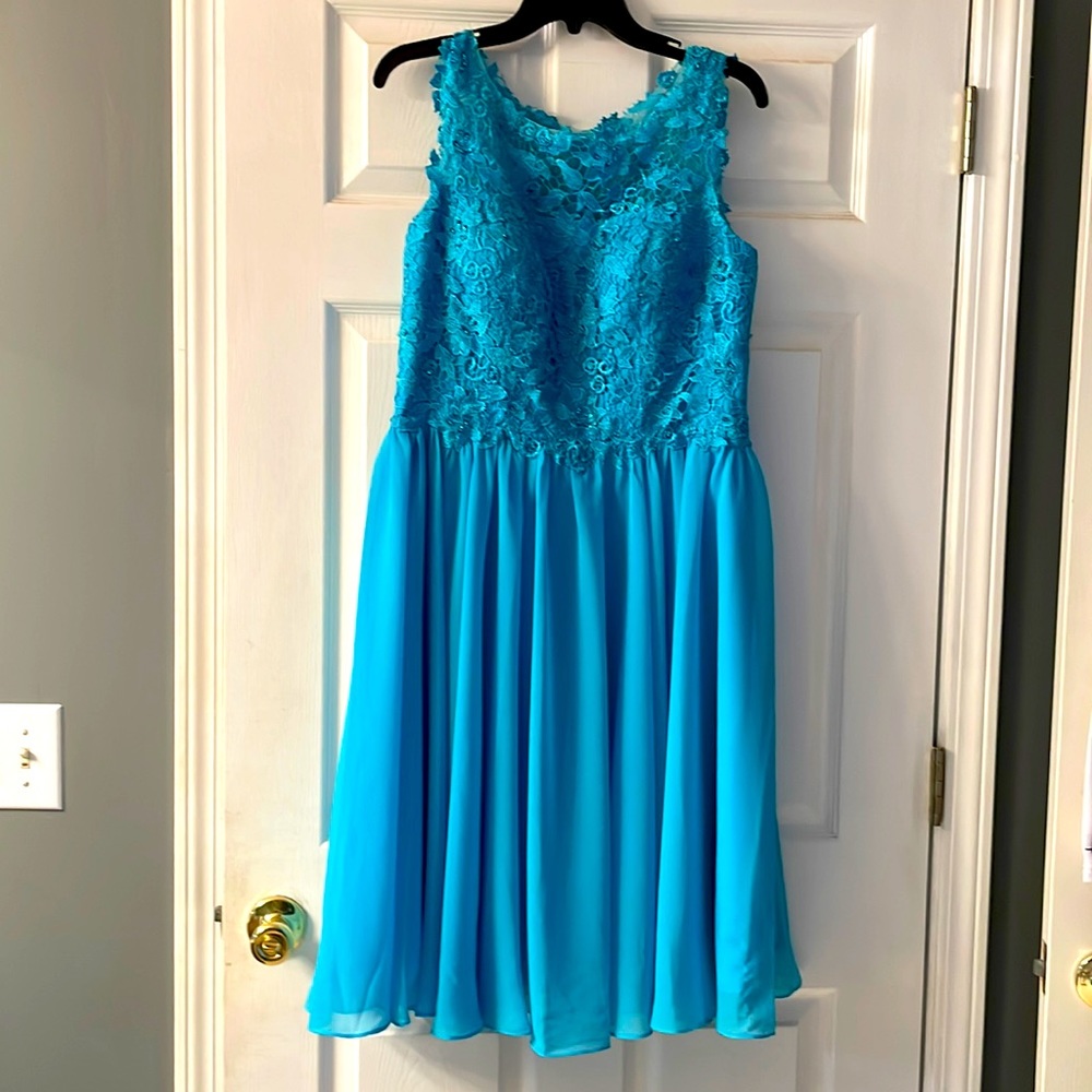 JJ House Teal Blue Formal Dress